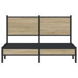 Giroletto senza Materaso in Metallo Rovere Sonoma 140x190 cm