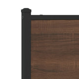 Giroletto senza Materasso in Metallo Rovere Marrone 140x190 cm