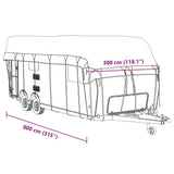 Telo per Roulotte Grigio 800x300 cm in Tessuto Non Tessuto