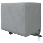 Copertura Rimorchio Cavalli Grigia 396x178x250 cm non Tessuto