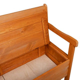 Panchina da esterno Marrone 119 x 44 x 76 cm Pino massello