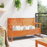 Panchina da esterno Marrone 119 x 44 x 76 cm Pino massello