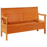 Panchina da esterno Marrone 119 x 44 x 76 cm Pino massello