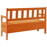 Panchina da esterno Marrone 119 x 44 x 76 cm Pino massello