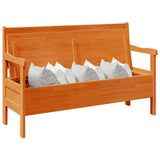 Panchina da esterno Marrone 119 x 44 x 76 cm Pino massello
