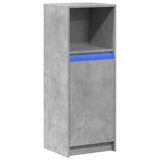 Credenza con LED Grigio Cemento 38x34x100 cm Legno truciolato