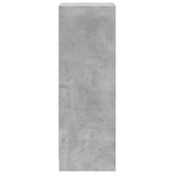 Credenza con LED Grigio Cemento 38x34x100 cm Legno truciolato