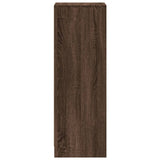 Credenza con LED Rovere Marrone 38x34x100 cm Legno truciolato