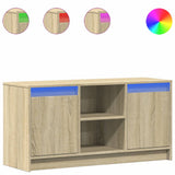 Mobile Porta TV con LED Rovere Sonoma 100x34x50cm in Truciolato