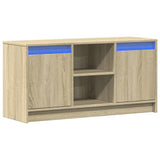 Mobile Porta TV con LED Rovere Sonoma 100x34x50cm in Truciolato