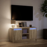 Mobile Porta TV con LED Rovere Sonoma 100x34x50cm in Truciolato