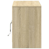 Mobile Porta TV con LED Rovere Sonoma 100x34x50cm in Truciolato