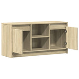 Mobile Porta TV con LED Rovere Sonoma 100x34x50cm in Truciolato