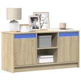 Mobile Porta TV con LED Rovere Sonoma 100x34x50cm in Truciolato