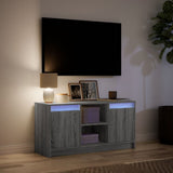 Mobile Porta TV con LED Grigio Sonoma 100x34x50cm in Truciolato