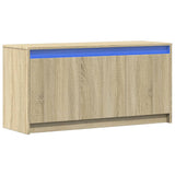 Mobile Porta TV con LED Rovere Sonoma 100x34x50cm in Truciolato