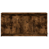 Mobile Porta TV con LED Rovere Fumo 100x34x50 cm in Truciolato