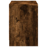 Mobile Porta TV con LED Rovere Fumo 100x34x50 cm in Truciolato