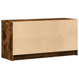 Mobile Porta TV con LED Rovere Fumo 100x34x50 cm in Truciolato