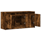Mobile Porta TV con LED Rovere Fumo 100x34x50 cm in Truciolato