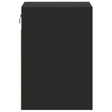 Mobili TV a Parete con Luci LED 2pz Neri 41x31x45 cm