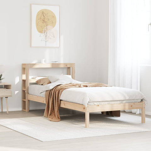 Letto senza Materasso 90x190 cm in Legno Massello di Pino