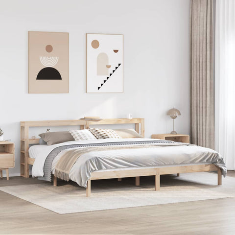 Letto senza Materasso 180x200 cm in Legno Massello di Pino