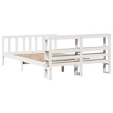 Letto senza Materasso Bianco 150x200 cm Legno Massello di Pino