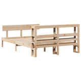 Letto senza Materasso 140x200 cm in Legno Massello di Pino