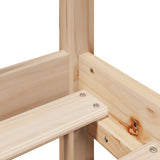 Letto senza Materasso 140x190 cm in Legno Massello di Pino