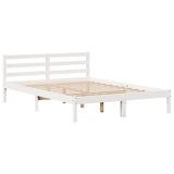 Letto senza Materasso Bianco 140x200 cm Legno Massello di Pino