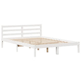 Letto senza Materasso Bianco 160x200 cm Legno Massello di Pino