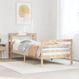 Giroletto con Testiera 90x200 cm in Legno Massello di Pino