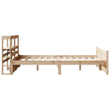 Giroletto con Testiera 140x200 cm in Legno Massello di Pino
