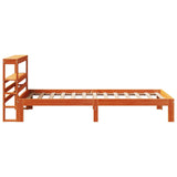 Letto senza Materasso Marrone Cera 90x200 cm Legno di Pino