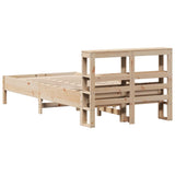 Letto senza Materasso 90x200 cm in Legno Massello di Pino