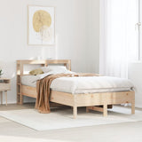 Letto senza Materasso 90x200 cm in Legno Massello di Pino