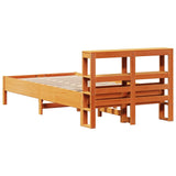 Letto senza Materasso Marrone Cera 90x190 cm in Legno di Pino