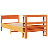 Letto senza Materasso Marrone Cera 90x200 cm Legno di Pino