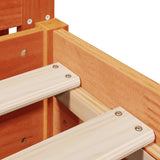 Letto senza Materasso Marrone Cera 90x200 cm Legno di Pino