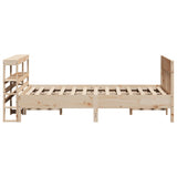 Letto senza Materasso 140x190 cm in Legno Massello di Pino