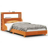 Letto senza Materasso Marrone Cera 90x200 cm Legno di Pino