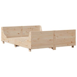 Letto senza Materasso 140x200 cm in Legno Massello di Pino