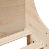Letto senza Materasso 140x200 cm in Legno Massello di Pino