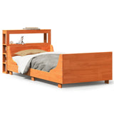 Letto senza Materasso Marrone Cera 90x200 cm Legno di Pino