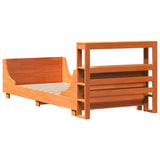 Letto senza Materasso Marrone Cera 90x200 cm Legno di Pino