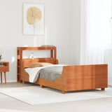 Letto senza Materasso Marrone Cera 90x200 cm Legno di Pino