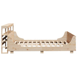 Letto senza Materasso 140x190 cm in Legno Massello di Pino