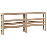 Giroletto con Testiera 200x200 cm in Legno Massello di Pino