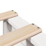 Giroletto con Testiera Bianco 120x190 cm Legno Massello di Pino
